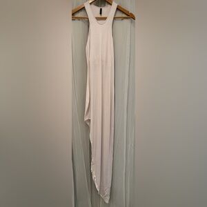 Tank Top Razorback white Maxi Dress